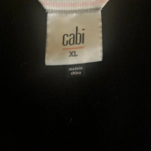 CAbi Black Open Front ATC Offhand Cardigan Sweater - Picture 8 of 8